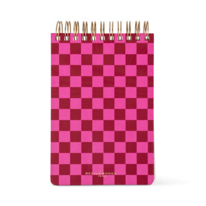 Grand Bloc-notes Épais "Bordeaux et Rose"