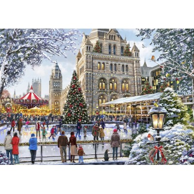 Puzzle (2000 pièces) Skating Outside Natural History Museum - Bluebird Puzzle – Image 2