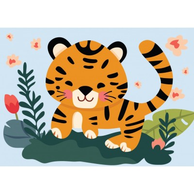 Puzzle (12 pièces) Le Bébé Tigre - Bluebird Puzzle – Image 2