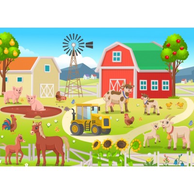 Puzzle (24 pièces) Les Animaux de la Ferme - Bluebird Puzzle – Image 2