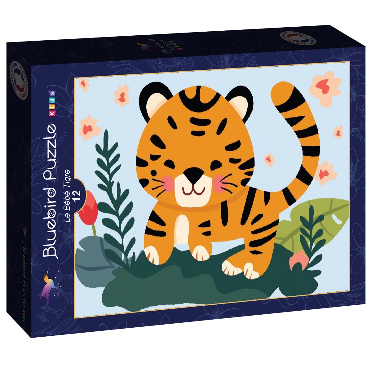 Puzzle (12 pièces) Le Bébé Tigre - Bluebird Puzzle