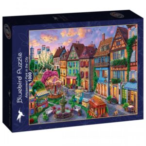 Puzzle (1000 pièces) Parc d'Attractions dans la Ville - Bluebird Puzzle