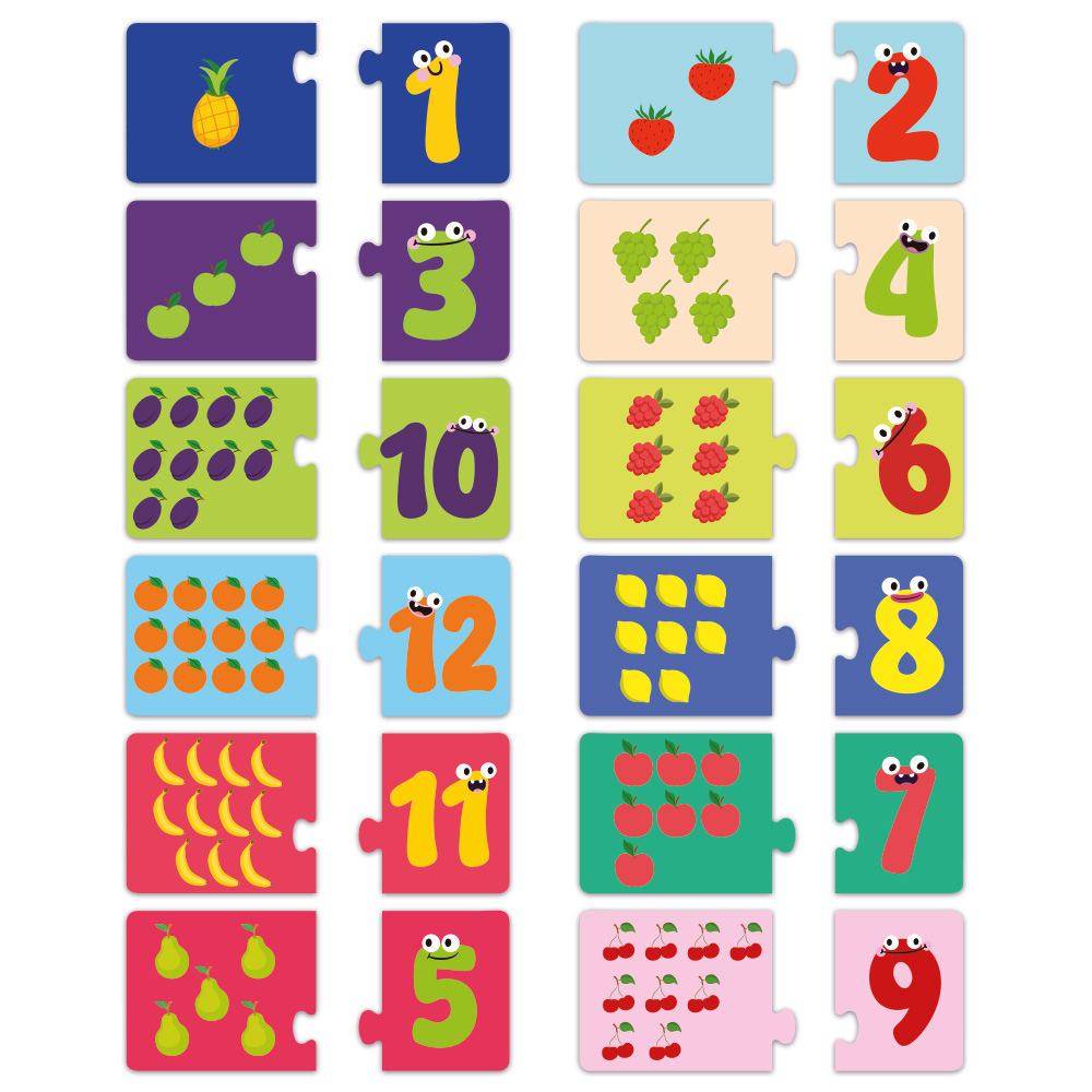 Puzzles duo (24 pièces) : J'apprends à compter - Bluebird Puzzle – Image 2