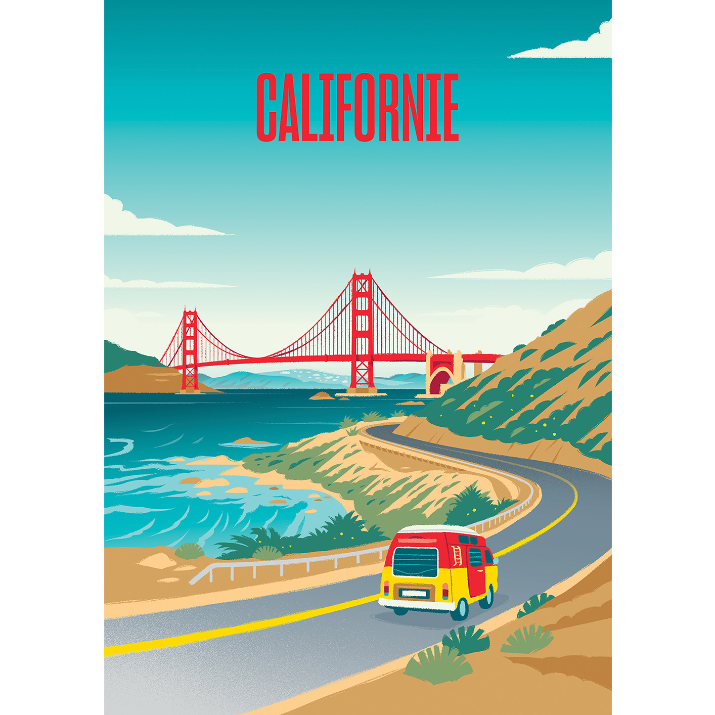 Puzzle (500 pièces) Évasion Californie - Hachette – Image 2