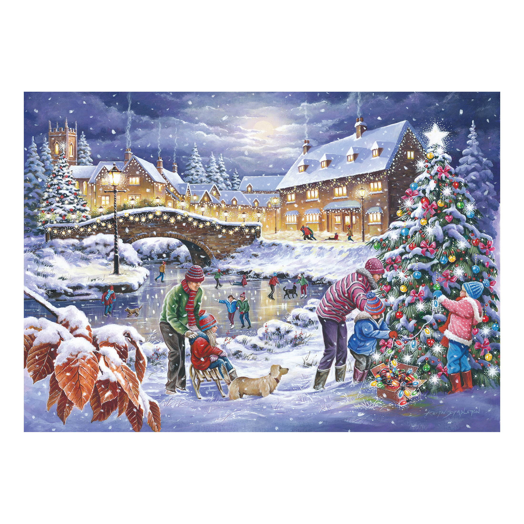 Puzzle (250 pièces) Pièces XXL : Twinkling Lights - House of Puzzles – Image 2
