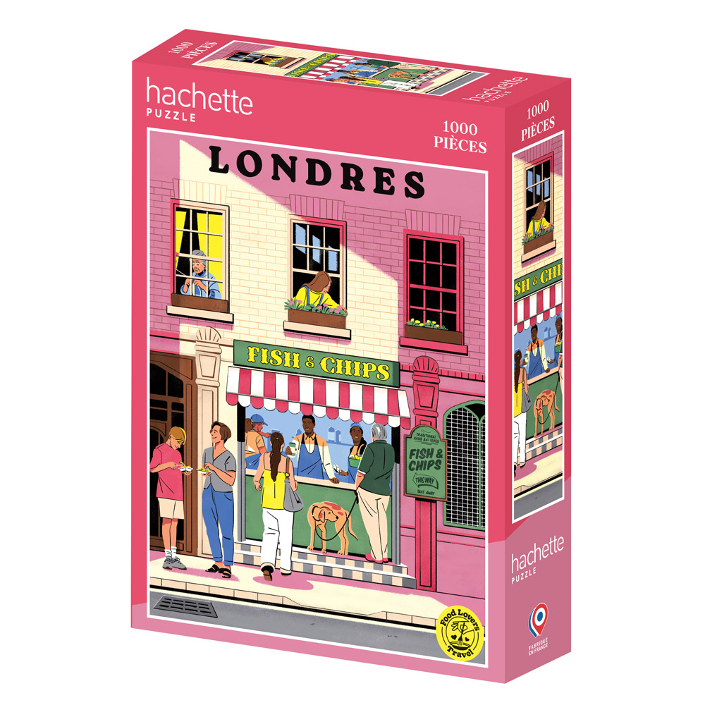 Puzzle (1000 pièces) Londres : Fish & Chips - Hachette