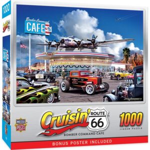 Puzzle (1000 pièces) Cruisin‘ Rt66 - Bomber Command Café - Larry Grossman