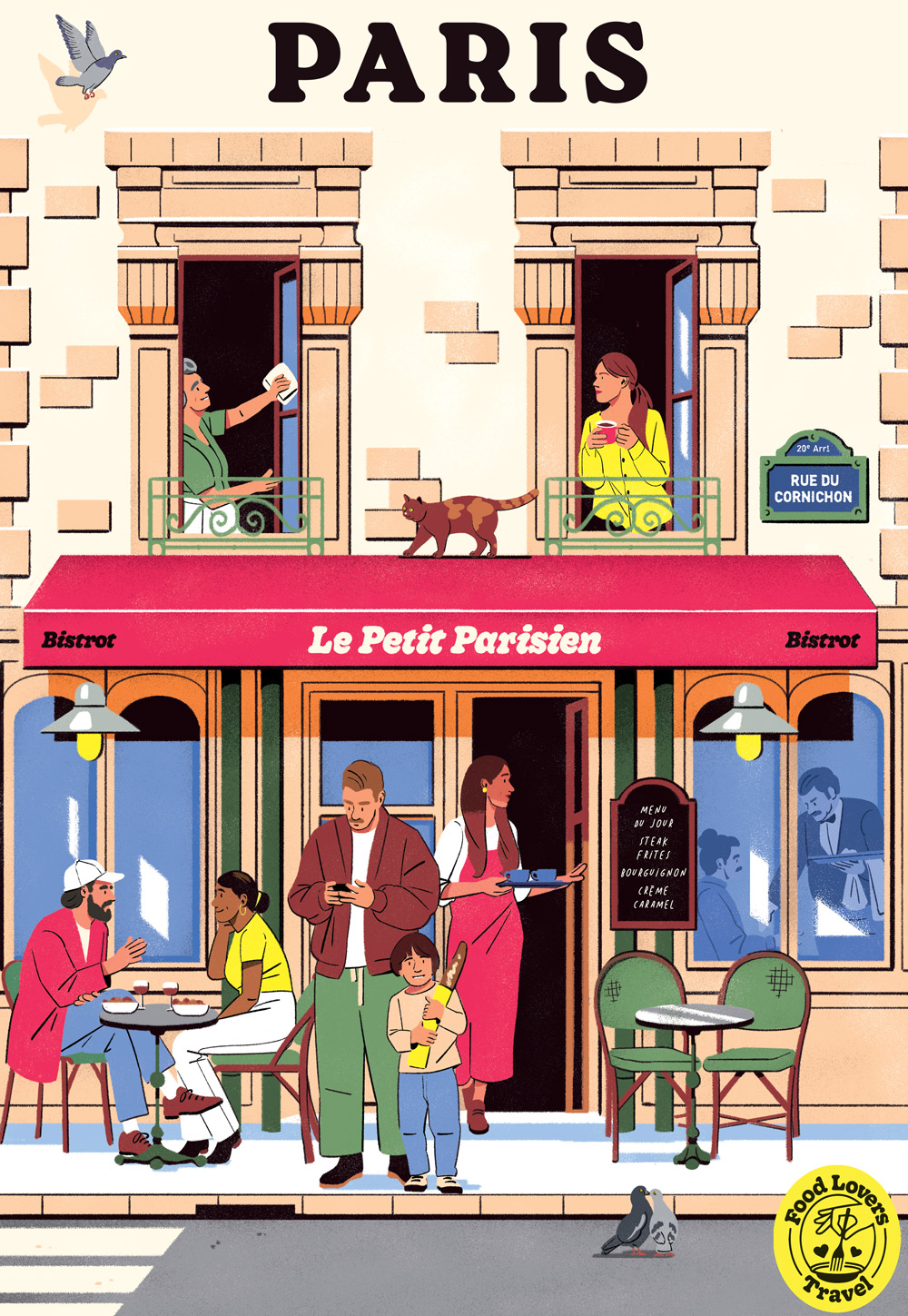 Puzzle (1000 pièces) Paris : Le Petit Parisien - Hachette – Image 2