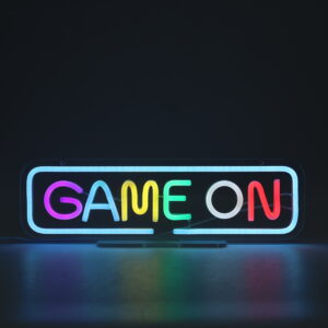 Décoration Murale Néon LED "Game On" – 40 cm