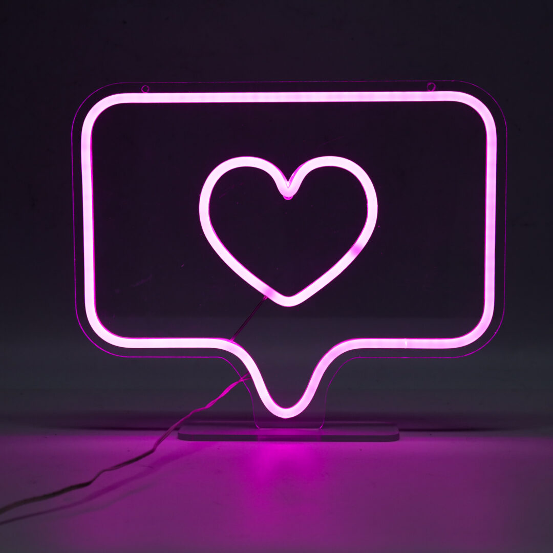 0183859-2 Décoration Murale Néon LED "Emoji" – 35 cm