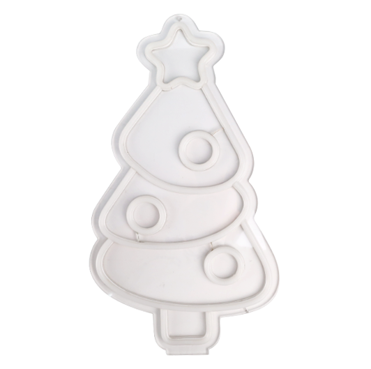 Décoration Murale Néon LED "Sapin Décoré" – 30 cm – Image 2