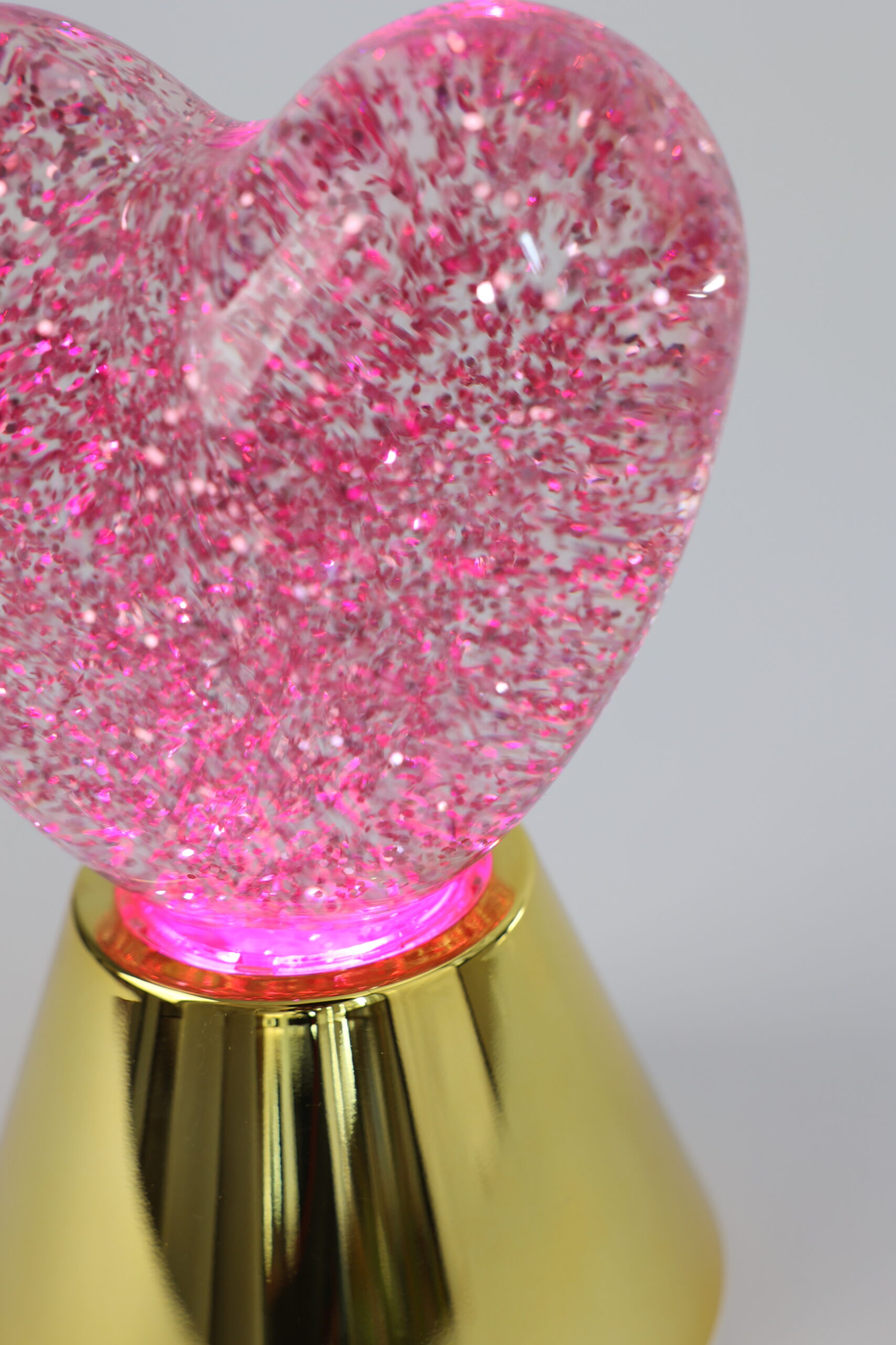 Lampe à Paillettes "Dua" Coeur – 16,5 cm – Image 2