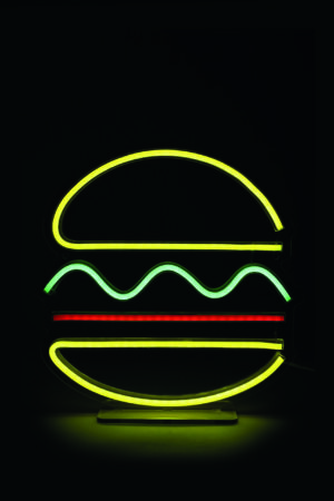 Décoration Murale Néon LED "Burger" – 30 cm