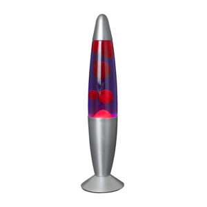 Lampe à lave "Colima" Chrome Mat – 34 cm