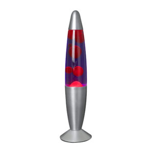Lampe à lave "Colima" Chrome Mat – 34 cm