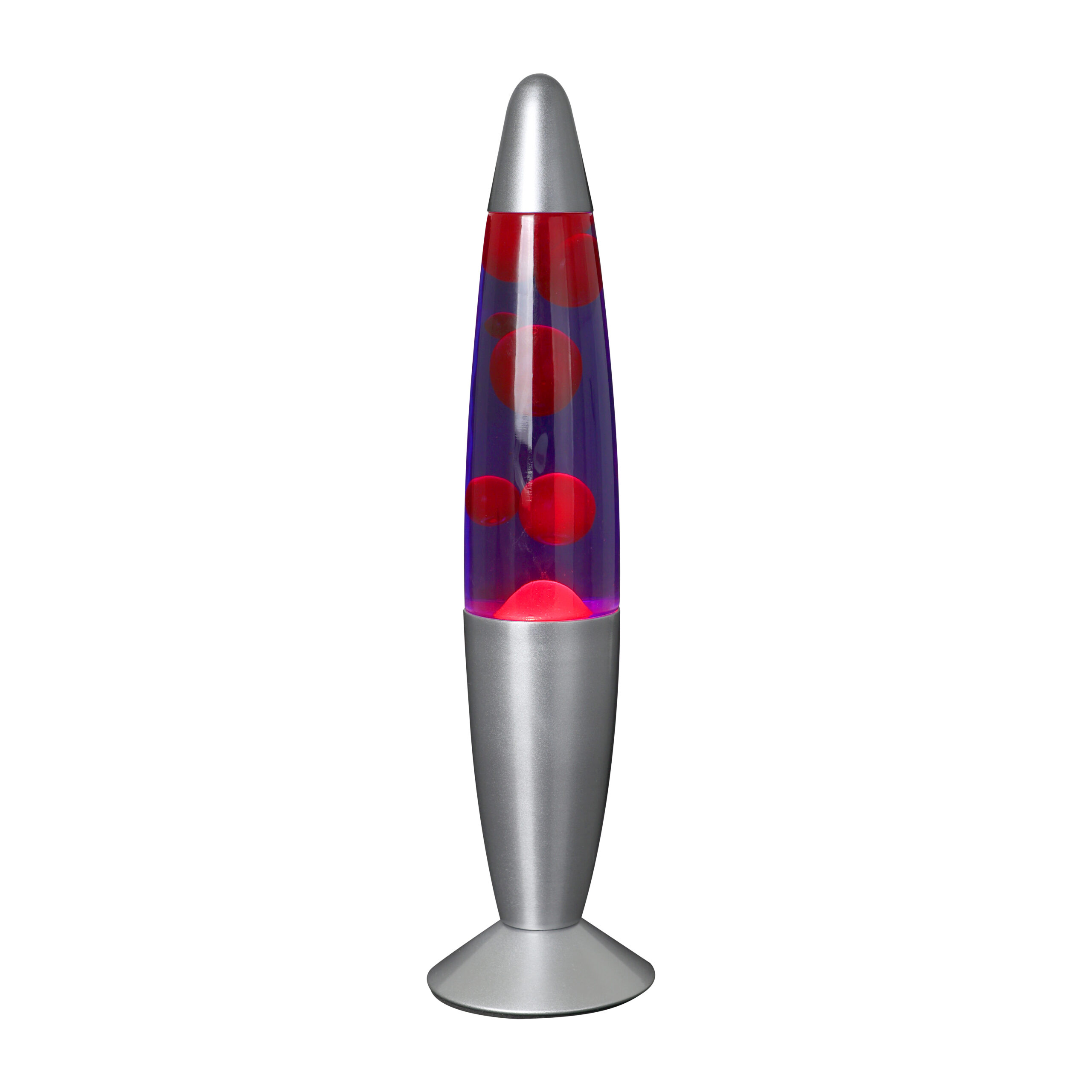 Lampe à lave "Colima" Chrome Mat – 34 cm