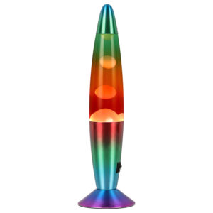 Lampe à lave "Colima" Arc-en-ciel Mat – 34 cm