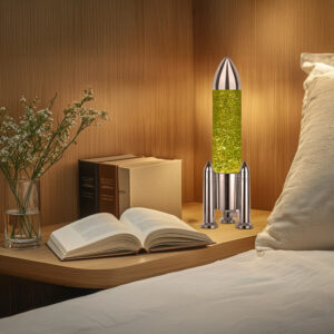 Lampe Paillettes "Falcon" Chrome – 33 cm