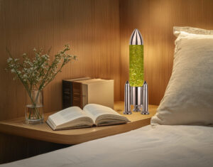 Lampe Paillettes "Falcon" Chrome – 33 cm