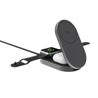 Chargeur 3-en-1 Pliable Quantum rPC – Sans fil Ultra-Rapide 25W – Image 3