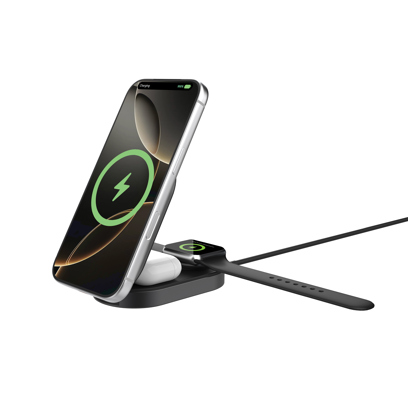 Chargeur 3-en-1 Pliable Quantum rPC – Sans fil Ultra-Rapide 25W – Image 5