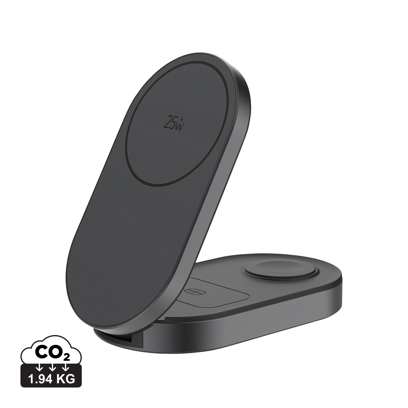 Chargeur 3-en-1 Pliable Quantum rPC – Sans fil Ultra-Rapide 25W
