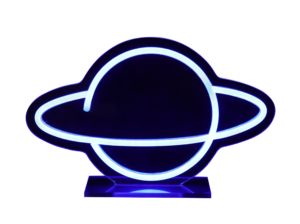 Décoration Murale Néon LED "Planète" – 30 cm