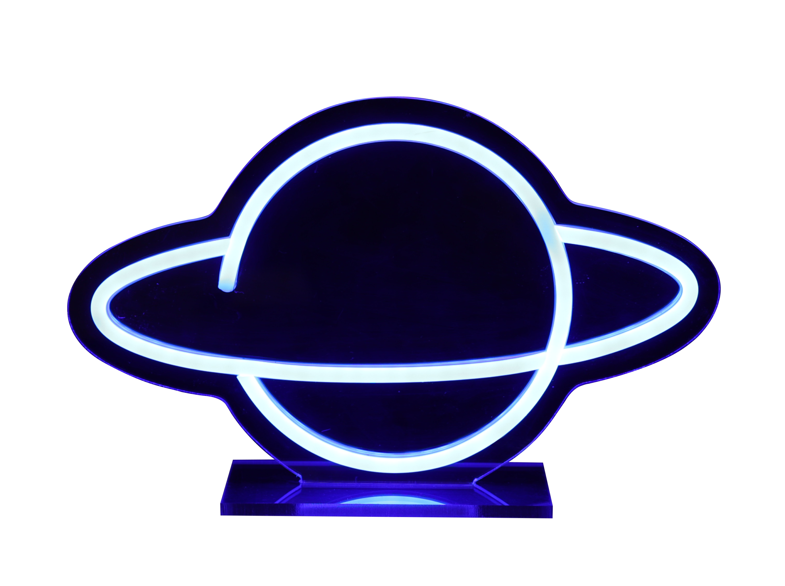 Décoration Murale Néon LED "Planète" – 30 cm
