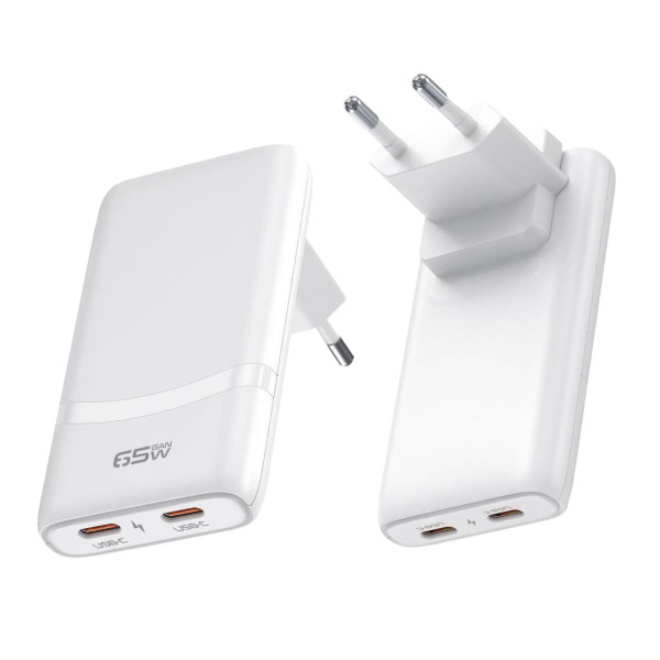 Chargeur de voyage secteur 65W universel (USA/ENG/EU)