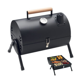 Barbecue Portable avec Cheminée et Thermomètre