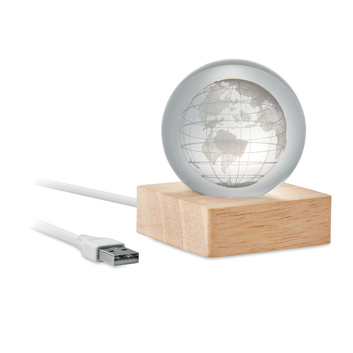 Globe terrestre lumineux