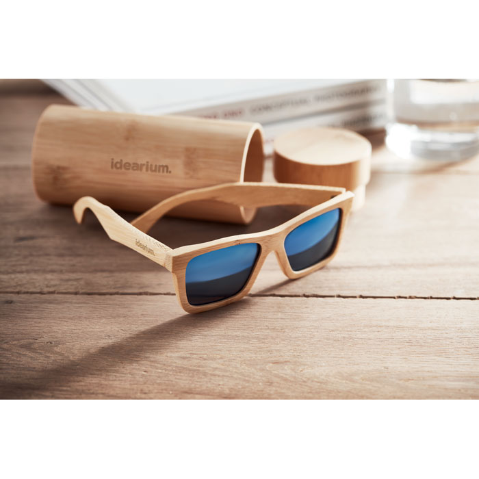 Lunettes de Soleil en Bambou Naturel – Image 3