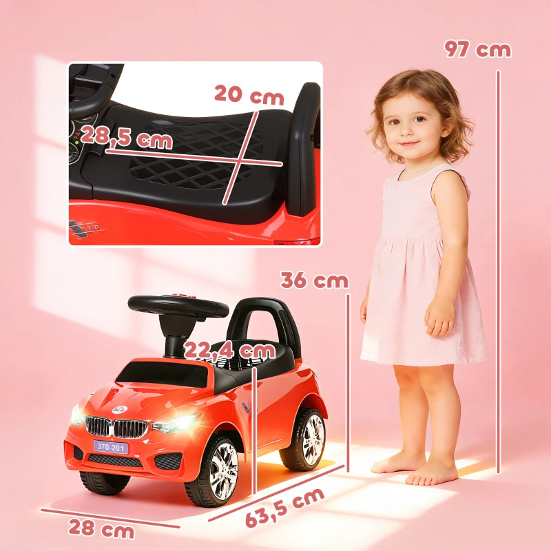 Porteur enfants voiture rouge – Image 2
