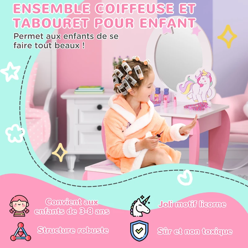 Coiffeuse Enfant Design Licorne – Image 2