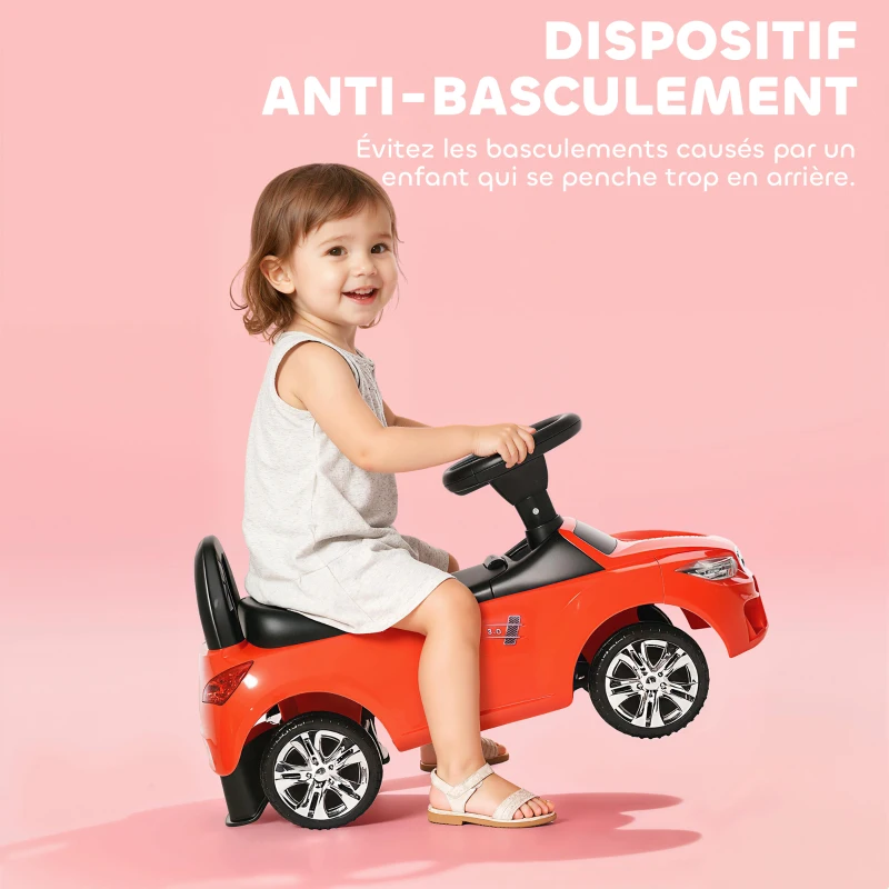Porteur enfants voiture rouge – Image 3