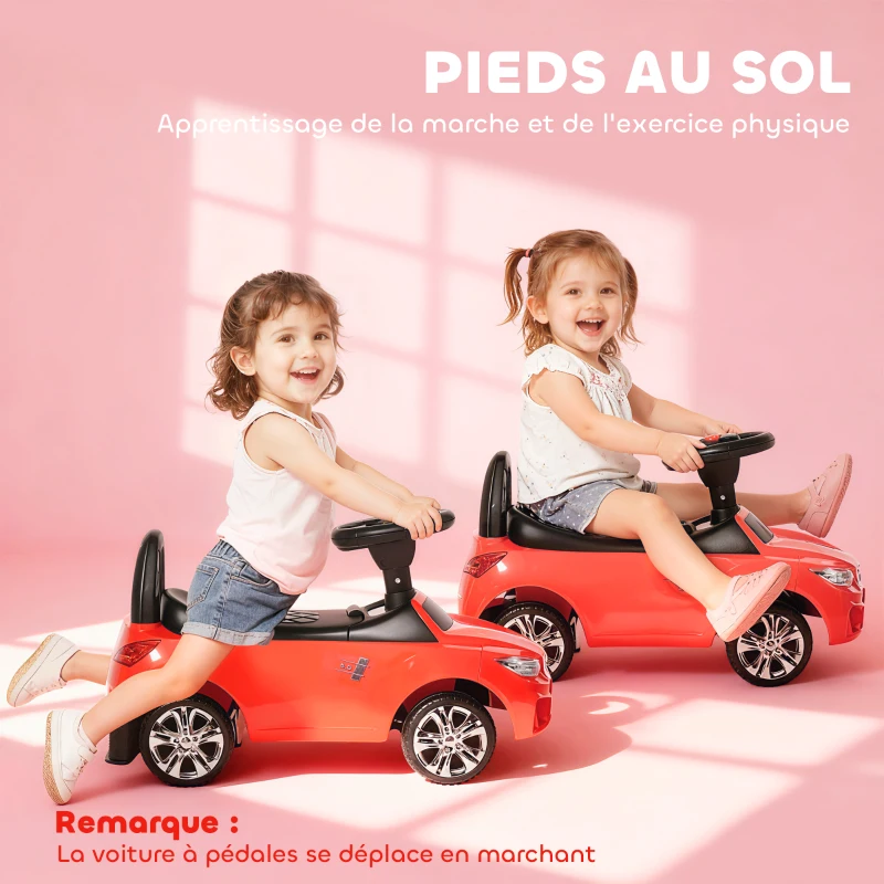 Porteur enfants voiture rouge – Image 4