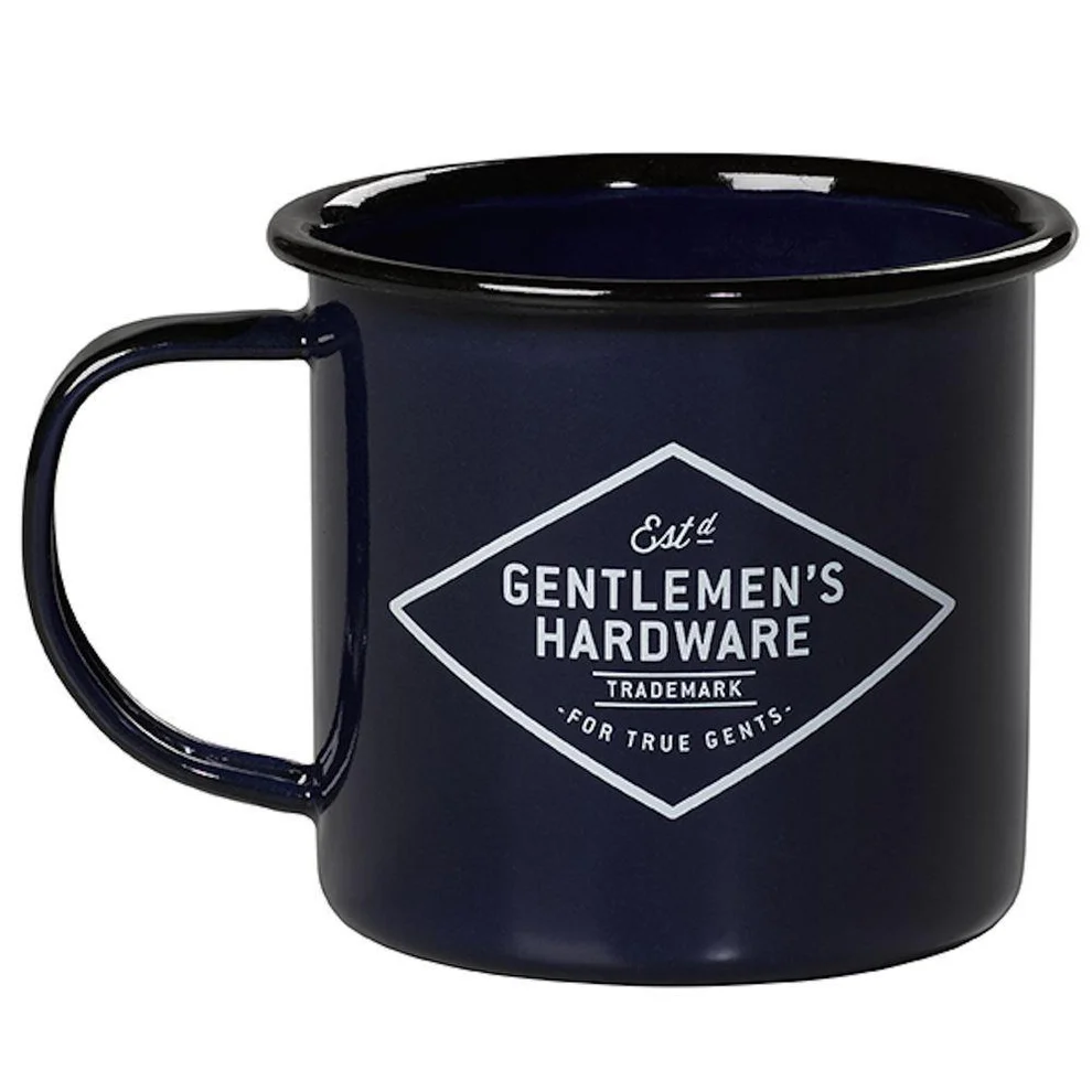 Mug en Émail "The Adventure Begins" - Bleu Marine