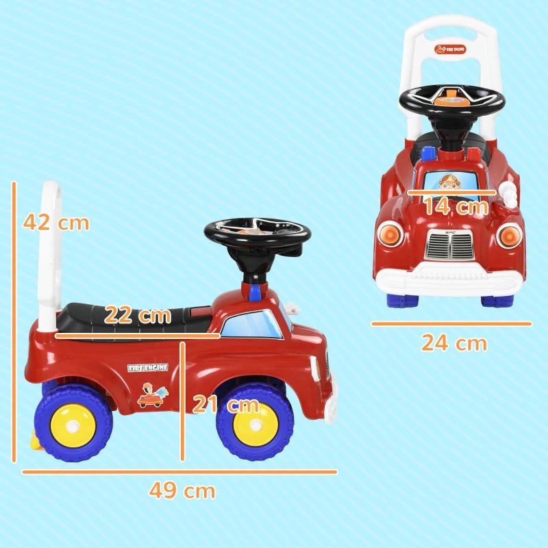 Porteur trotteur Enfants véhicule à pousser camion de pompier – Image 6