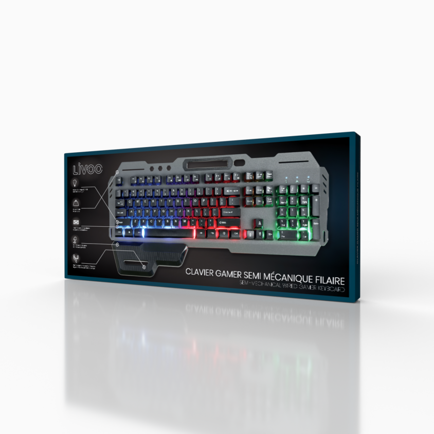Clavier gaming semi mécanique filaire – Image 2
