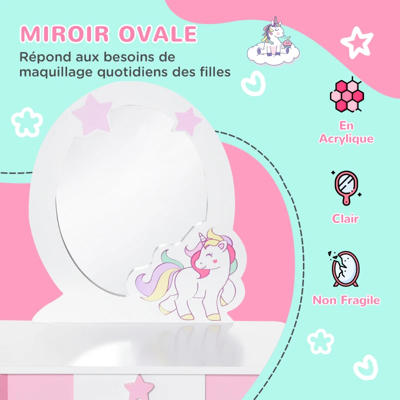 Coiffeuse Enfant Design Licorne – Image 3