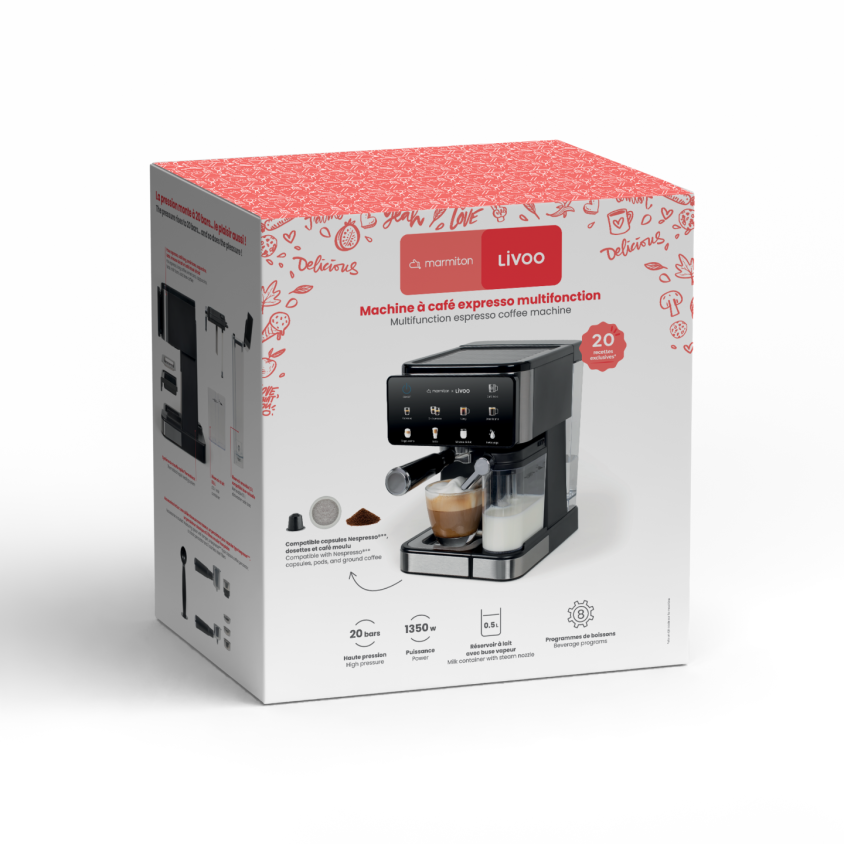 Machine à café expresso multifonction – Livoo x Marmiton – Image 7