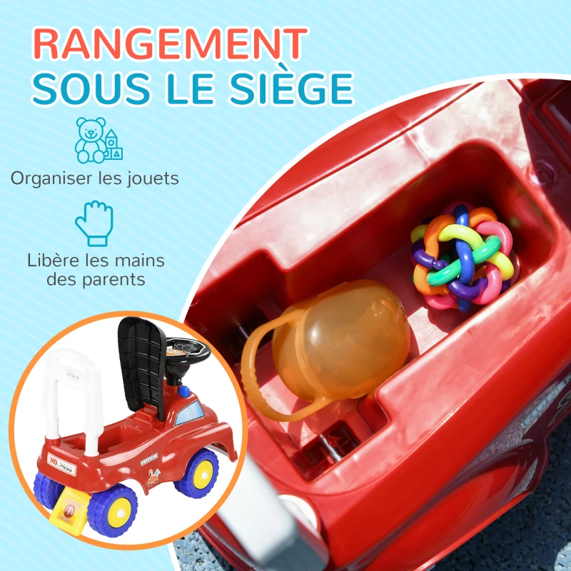Porteur trotteur Enfants véhicule à pousser camion de pompier – Image 5