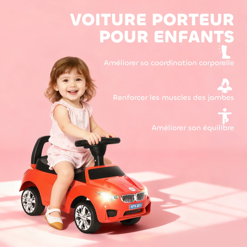 Porteur enfants voiture rouge – Image 9