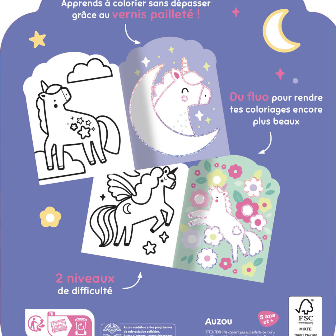 COUV_LICORNES FLUO_LICORNES.indd Mes Cartes À Gratter Licornes