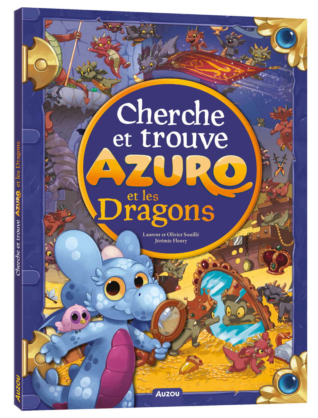couverture Cherche Et Trouve - Azuro Et Les Dragons