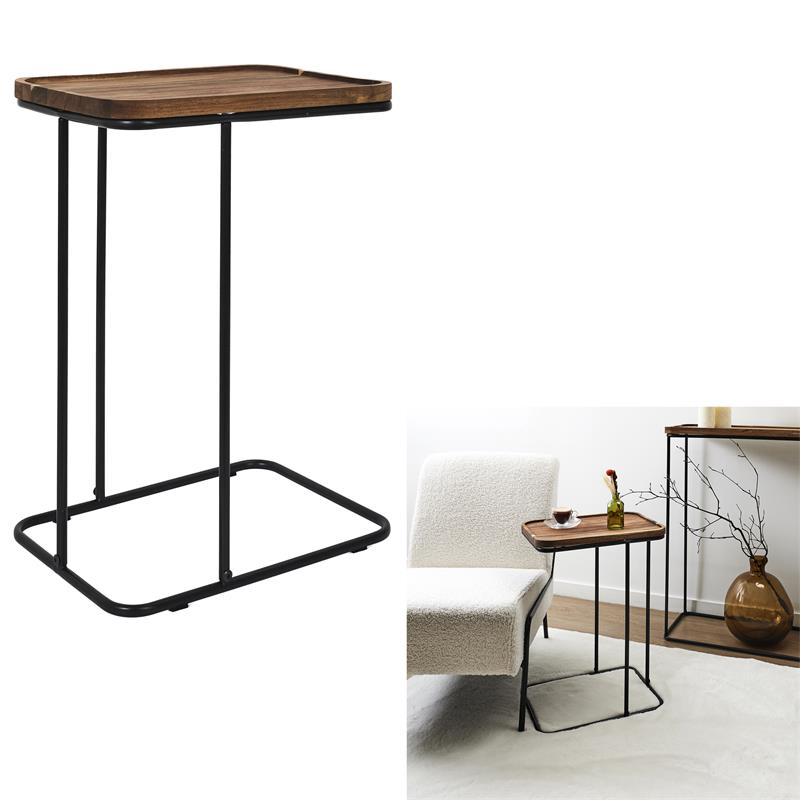 HD0403_GLOBAL Table d'appoint en acacia
