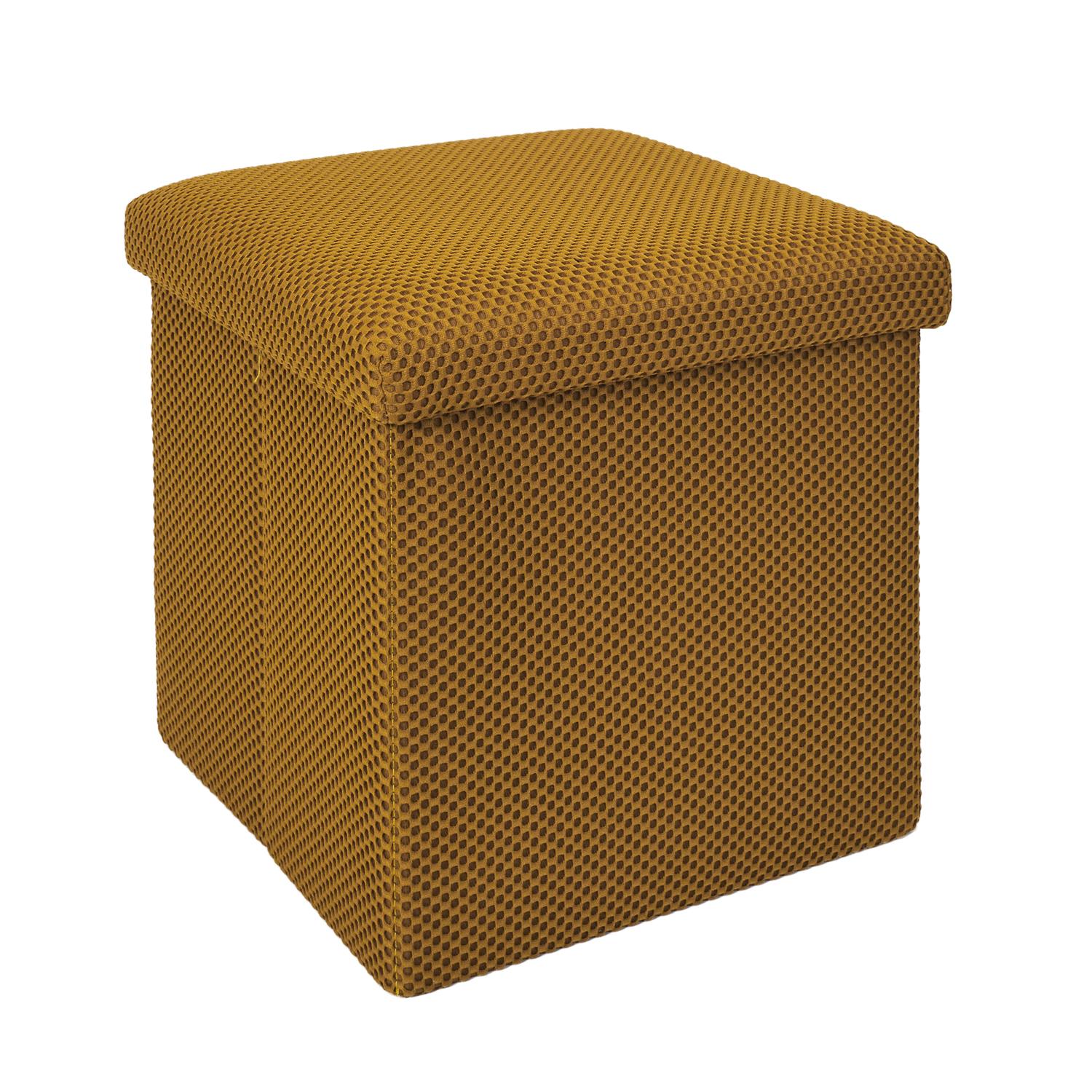 Coffre Pouf Pliable Atome Jaune – Image 4