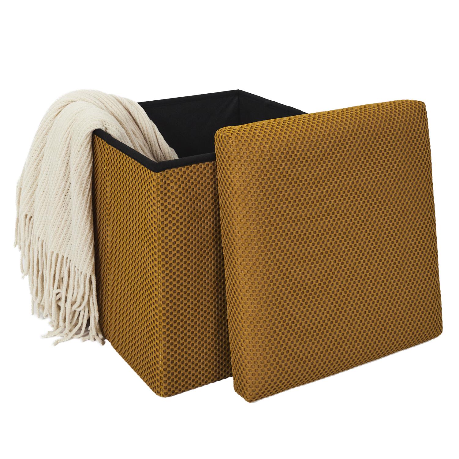 Coffre Pouf Pliable Atome Jaune – Image 6