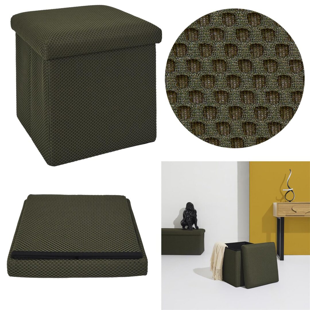 HD0507_GLOBAL Coffre Pouf Pliable Atome Kaki