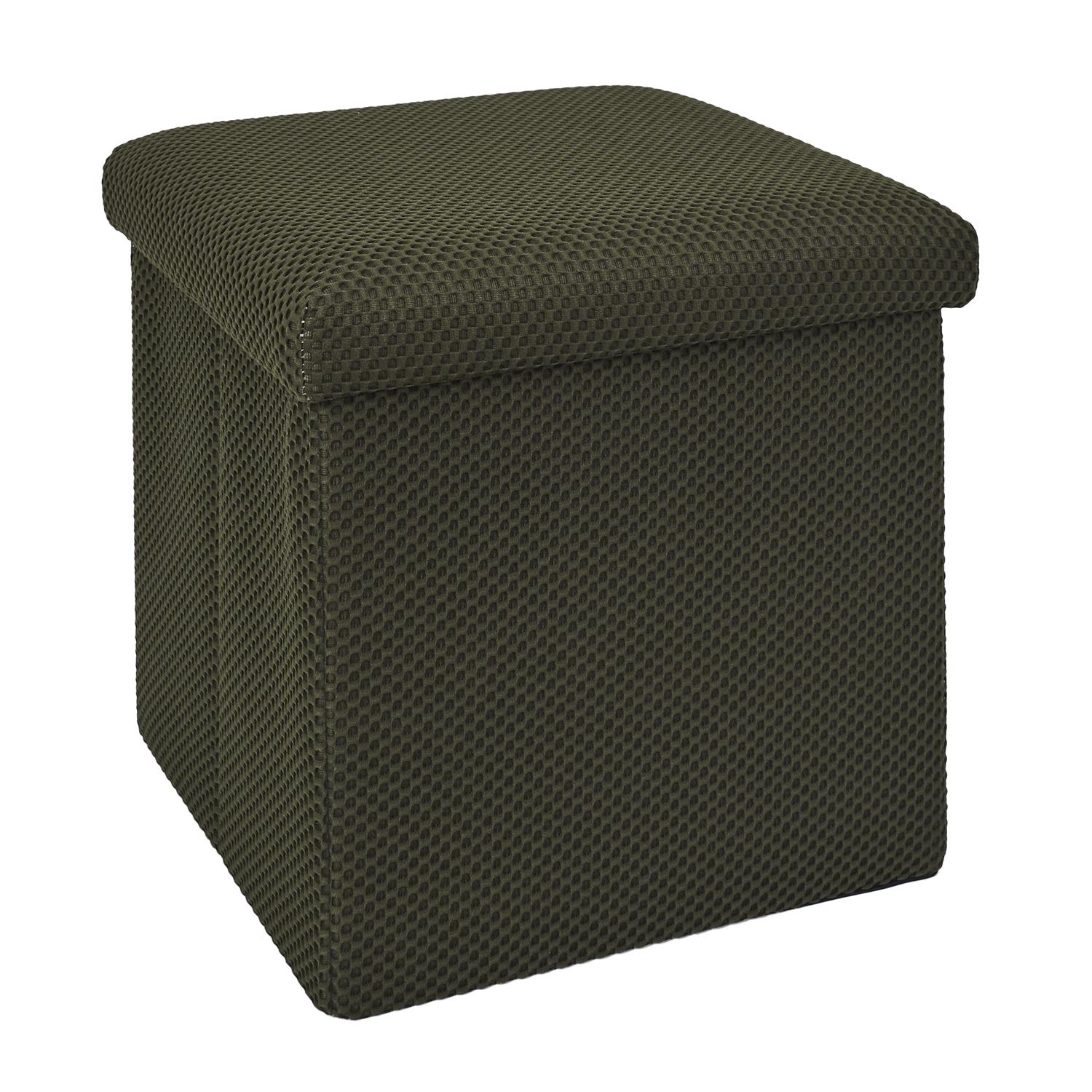 Coffre Pouf Pliable Atome Kaki – Image 4